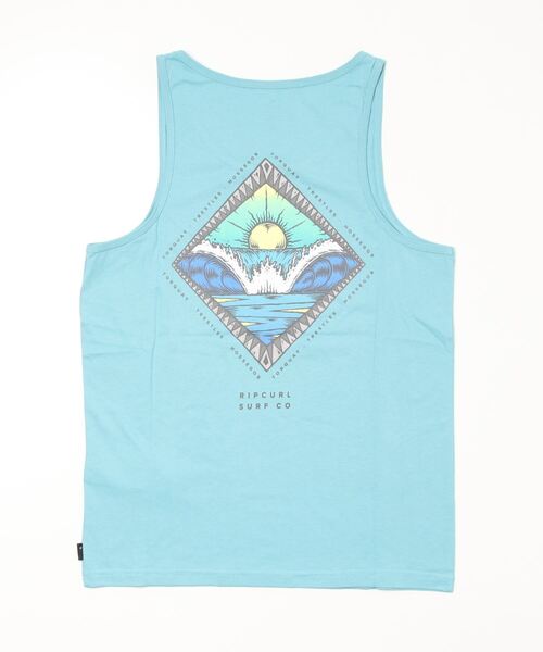 rip curl（リップカール）の「【RIPCURL（リップカール）】REFLECTIONS TANK/バックプリントタンクトップ（タンクトップ・メンズ・グレー系その他/イエロー系その他/アクア・SMALL/MEDIUM/LARGE/X-LARGE/X-SMALL）」の4枚目の写真