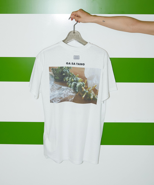 TANGTANG（タンタン）の「【TANGTANG/タンタン】GASATANG THE CABBAGESPOTOFUKIS：カットソー（Tシャツ/カットソー・レディース・ホワイト・MEDIUM）」の2枚目の写真