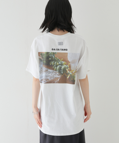TANGTANG（タンタン）の「【TANGTANG/タンタン】GASATANG THE CABBAGESPOTOFUKIS：カットソー（Tシャツ/カットソー・レディース・ホワイト・MEDIUM）」の7枚目の写真