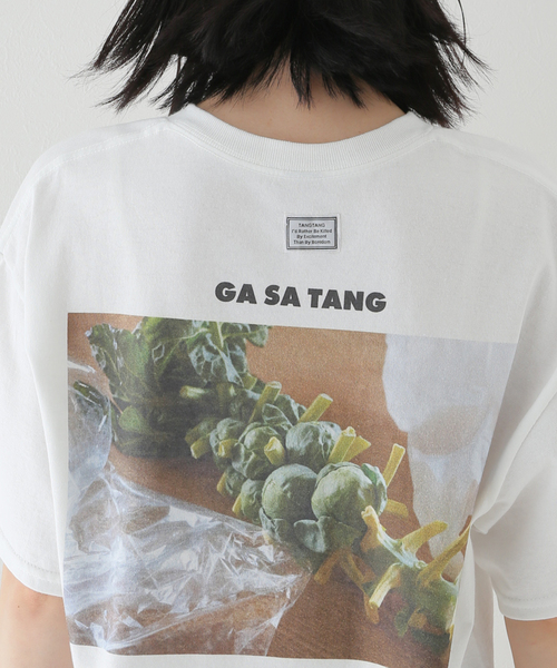 TANGTANG（タンタン）の「【TANGTANG/タンタン】GASATANG THE CABBAGESPOTOFUKIS：カットソー（Tシャツ/カットソー・レディース・ホワイト・MEDIUM）」の9枚目の写真