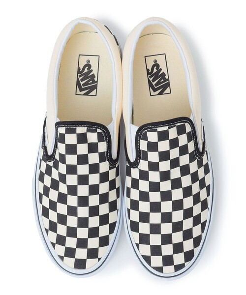 VANS（バンズ）の「VANS: CLASSIC SLIP-ON CHECKER チェック スリッポン（スリッポン・メンズ・オフホワイト・26/27/28/29）」の5枚目の写真