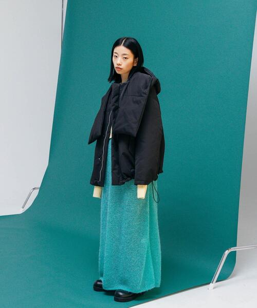 CITEN（シテン）の「＜CITEN＞アルパカミックス メッシュ ロングワンピース（ワンピース・レディース・ブラック/ライム・FREE）」の20枚目の写真