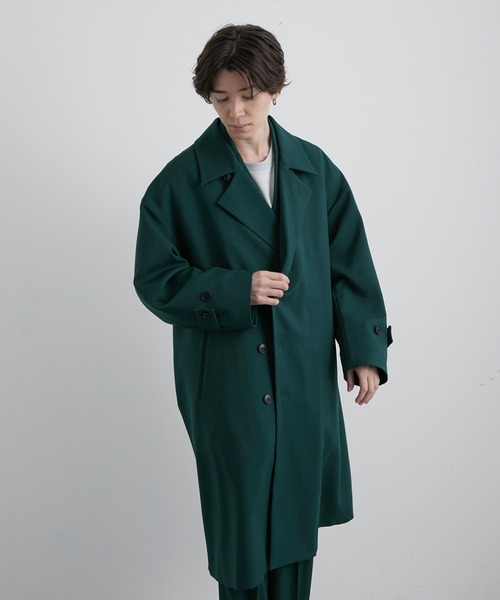 JUNRED(ジュンレッド)の「ライナー付きオーバートレンチコート(トレンチコート・メンズ・チャコールグレー/ネイビー/グリーン・S/M/L)」の19枚目の写真