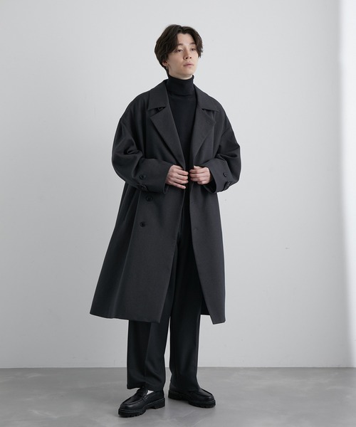 JUNRED(ジュンレッド)の「ライナー付きオーバートレンチコート(トレンチコート・メンズ・チャコールグレー/ネイビー/グリーン・S/M/L)」の20枚目の写真