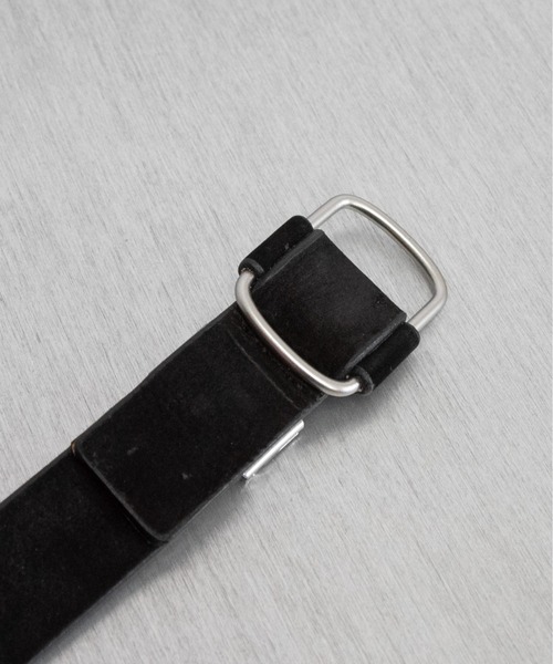 soe（ソーイ）の「soe Nubuck Leather Belt（ベルト・メンズ・ブラック・5）」の2枚目の写真