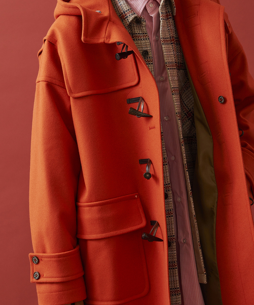 Mackintosh(マッキントッシュ)の「【MACKINTOSH / マッキントッシュ】別注 HUMBIE ダッフル ライトメルトン(ダッフルコート・メンズ・ネイビー/オレンジ/キャメル/グリーン・40/38/36)」の9枚目の写真