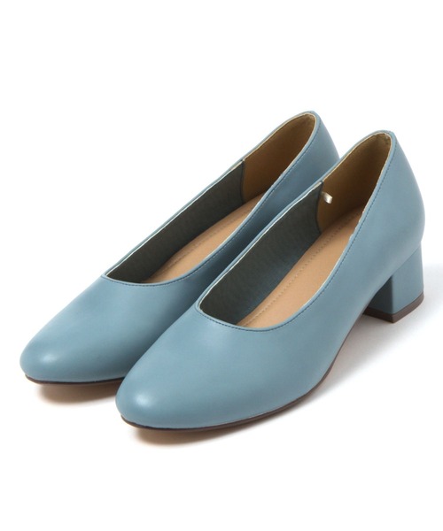 niko and...（ニコアンド）の「オリジナルローヒールパンプス（パンプス・レディース・ライトブルー/ブラック/ブラウン・MEDIUM/LARGE）」の4枚目の写真