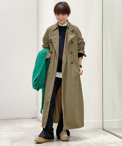 AP STUDIO(エーピーストゥディオ)の「New Basic トレンチコート(トレンチコート・レディース・ネイビー/キャメル・38/36)」の2枚目の写真