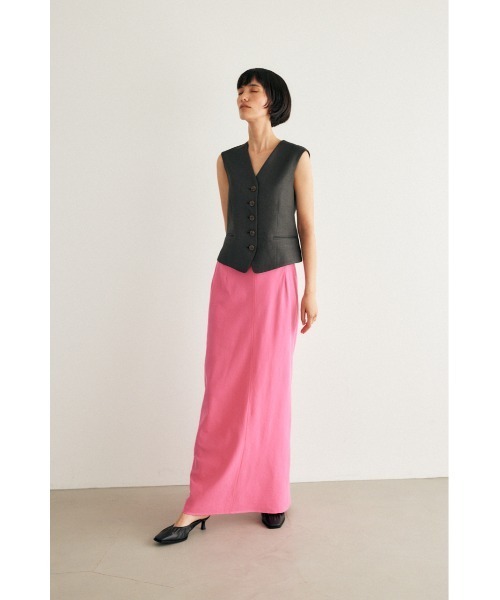 M_(エムアンダーバー)の「【M_】BACK SLIT ベスト(ベスト・レディース・グレー/ブラック・FREE)」の11枚目の写真