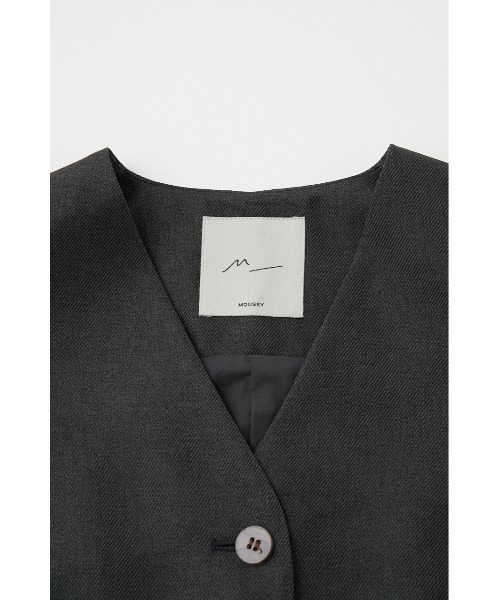 M_(エムアンダーバー)の「【M_】BACK SLIT ベスト(ベスト・レディース・グレー/ブラック・FREE)」の14枚目の写真