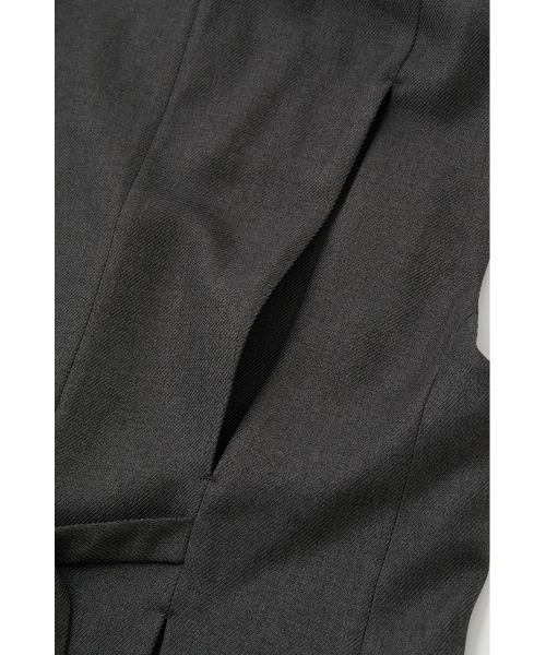 M_(エムアンダーバー)の「【M_】BACK SLIT ベスト(ベスト・レディース・グレー/ブラック・FREE)」の18枚目の写真