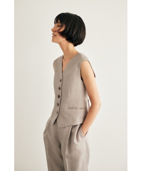 M_(エムアンダーバー)の「【M_】BACK SLIT ベスト(ベスト・レディース・グレー/ブラック・FREE)」の22枚目の写真