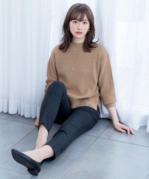Tiaclasse(ティアクラッセ)の「【SET UP】幅広いアイテムと相性抜群のニットトップスと女性らしさ溢れるスカートセット(セットアップ・レディース・ベージュ/ブラウン/グレー/ブルー・XL/XXL)」の19枚目の写真