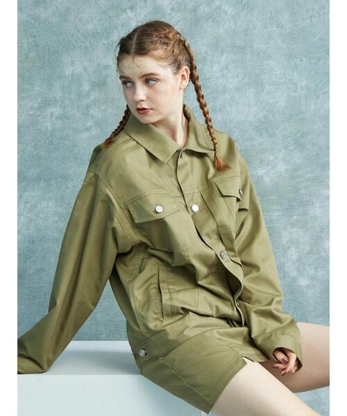 ENVYM（アンビー）の「ENVYM.ツイルスカート（スカート・レディース・ブラック/カーキ・M/S）」の5枚目の写真