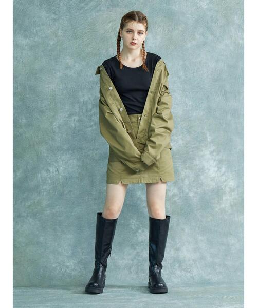 ENVYM（アンビー）の「ENVYM.ツイルスカート（スカート・レディース・ブラック/カーキ・M/S）」の7枚目の写真