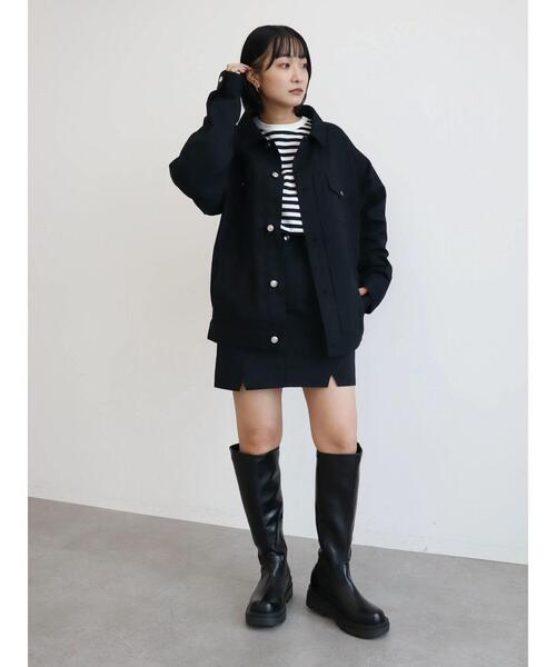 ENVYM（アンビー）の「ENVYM.ツイルスカート（スカート・レディース・ブラック/カーキ・M/S）」の10枚目の写真