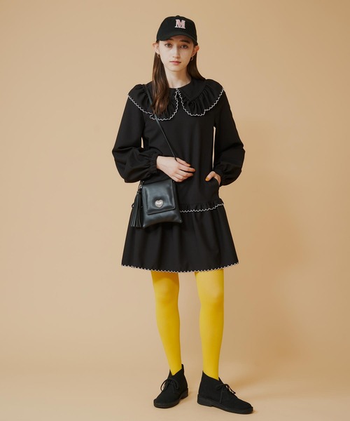 MILKFED.（ミルクフェド）の「HEART PLATE SHOULDER BAG（ショルダーバッグ・レディース・ライトブルー/ブラック/ホワイト・ONE SIZE）」の8枚目の写真