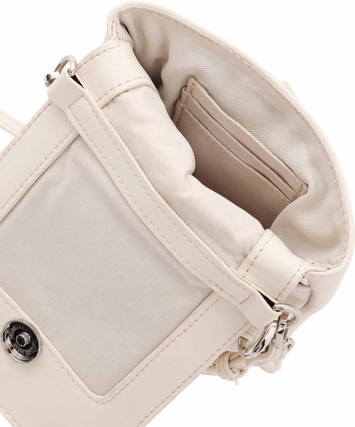 MILKFED.（ミルクフェド）の「HEART PLATE SHOULDER BAG（ショルダーバッグ・レディース・ライトブルー/ブラック/ホワイト・ONE SIZE）」の5枚目の写真