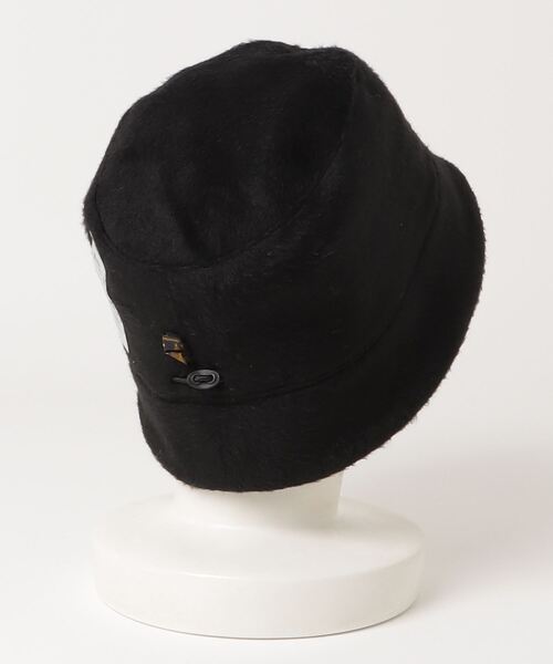 SUBLIME（サブライム）の「【SUBLIME/サブライム】BRUSHED FUR-PU R/HAT 両表ハット（ハット・レディース・ベージュ/ブラック・FREE）」の4枚目の写真