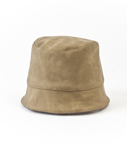 SUBLIME（サブライム）の「【SUBLIME/サブライム】BRUSHED FUR-PU R/HAT 両表ハット（ハット・レディース・ベージュ/ブラック・FREE）」の14枚目の写真