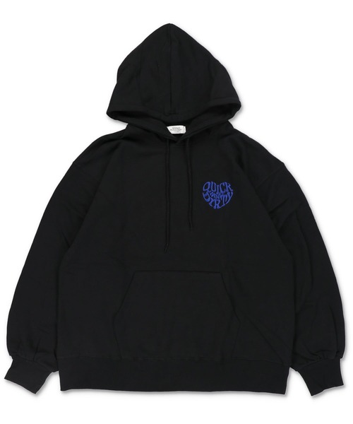 SPINNS（スピンズ）の「HEARTバックプリントロゴ 裏毛パーカー（パーカー・レディース・オートミール/ブラック/ブラウン/レッド/オフホワイト・ONESIZE）」の13枚目の写真