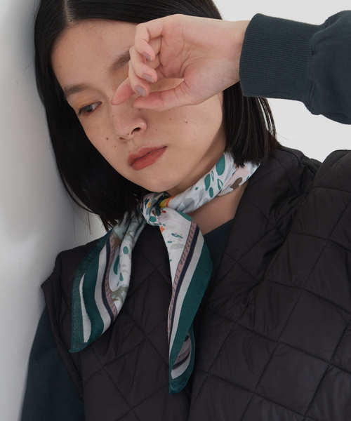 collex(コレックス)の「フォレストプリントコットンシルクスカーフ(バンダナ/スカーフ・レディース・グリーン系その他/パープル系その他・フリー)」の4枚目の写真