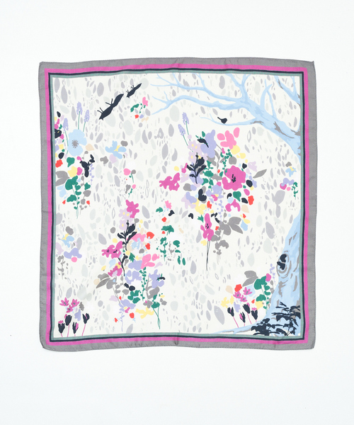 collex(コレックス)の「フォレストプリントコットンシルクスカーフ(バンダナ/スカーフ・レディース・グリーン系その他/パープル系その他・フリー)」の5枚目の写真