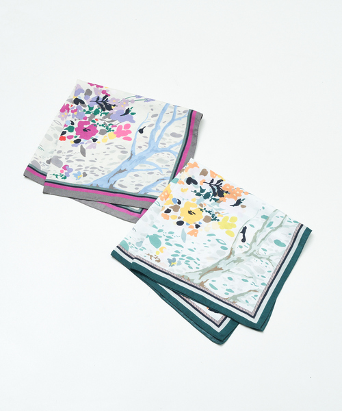 collex(コレックス)の「フォレストプリントコットンシルクスカーフ(バンダナ/スカーフ・レディース・グリーン系その他/パープル系その他・フリー)」の9枚目の写真