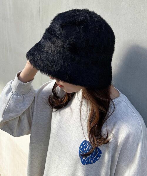 INGNI（イング）の「シャギーハット（ハット・レディース・ブラック/オフホワイト/グレー/ベージュ・ONE SIZE）」の11枚目の写真