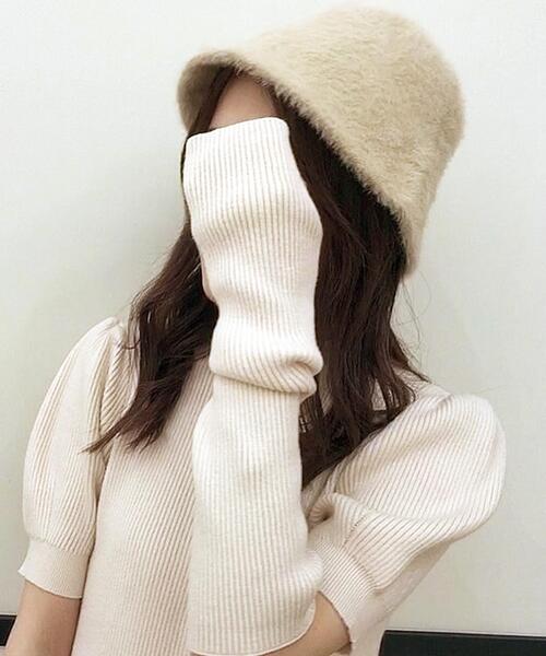 INGNI（イング）の「シャギーハット（ハット・レディース・ブラック/オフホワイト/グレー/ベージュ・ONE SIZE）」の12枚目の写真