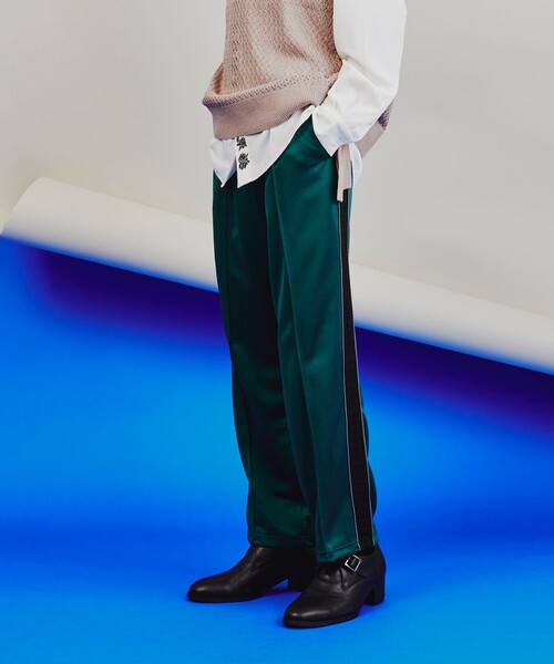 tk.TAKEO KIKUCHI(ティーケータケオキクチ)の「◆ラッセルテープトラックパンツ(その他パンツ・メンズ・ブラック/ダークグリーン/ダークブラウン・01/02/03)」の3枚目の写真