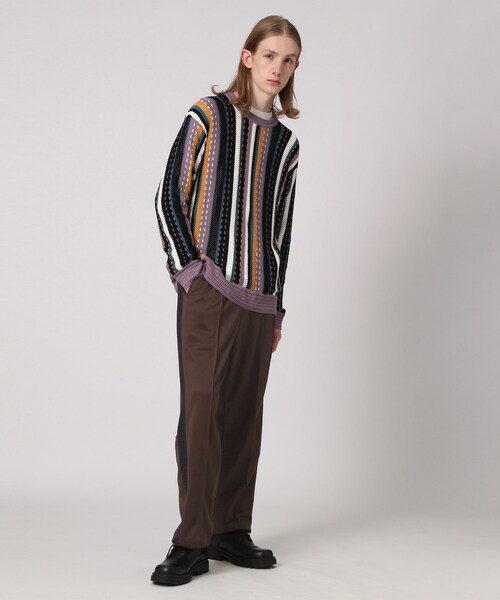 tk.TAKEO KIKUCHI(ティーケータケオキクチ)の「◆ラッセルテープトラックパンツ(その他パンツ・メンズ・ブラック/ダークグリーン/ダークブラウン・01/02/03)」の16枚目の写真