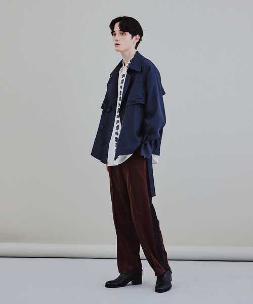 tk.TAKEO KIKUCHI(ティーケータケオキクチ)の「◆ラッセルテープトラックパンツ(その他パンツ・メンズ・ブラック/ダークグリーン/ダークブラウン・01/02/03)」の17枚目の写真