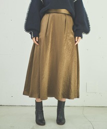 OUTERSUNSET | tuck satin skirt(スカート)