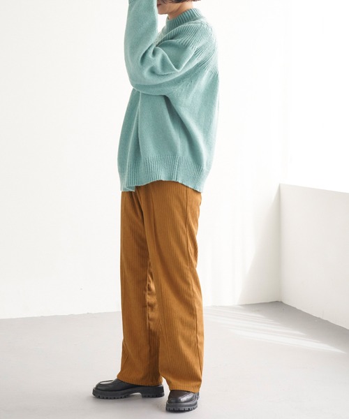 Chaco closet（チャコ クローゼット）の「コーデュロイ2タックワイドストレートパンツ（その他パンツ・レディース・グリーン/ブラウン/チャコール/アイボリー/ブルー・S/M）」の16枚目の写真