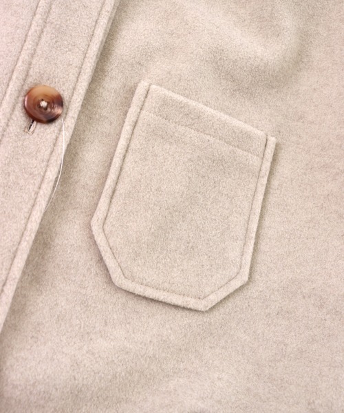 GIORDANO（ジョルダーノ）の「[ GIORDANO ]ウールタッチシャツジャケット（ブルゾン・レディース・カーキ・MEDIUM/LARGE）」の10枚目の写真