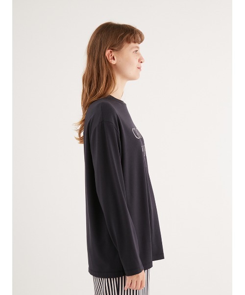 gelato pique(ジェラートピケ)の「【UNISEX】インレイロゴロンT(Tシャツ/カットソー・レディース・ネイビー/オフホワイト・S-M/M-L)」の15枚目の写真