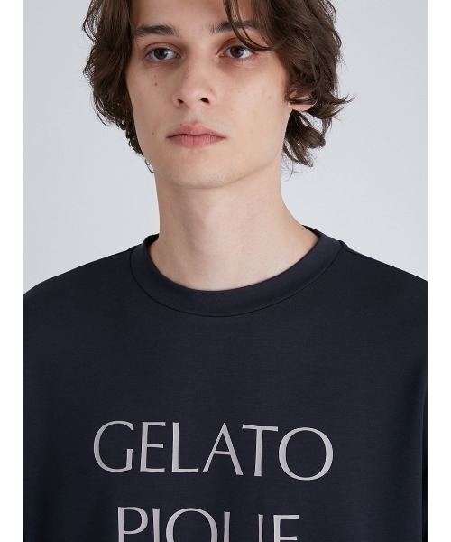 gelato pique(ジェラートピケ)の「【UNISEX】インレイロゴロンT(Tシャツ/カットソー・レディース・ネイビー/オフホワイト・S-M/M-L)」の12枚目の写真