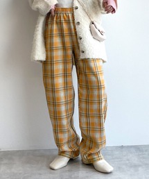 w closet | チェックイージーパンツ(その他パンツ)