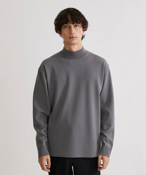 洗える】OnE 18gウールミラノリブモック（ニット/セーター）｜UNITED