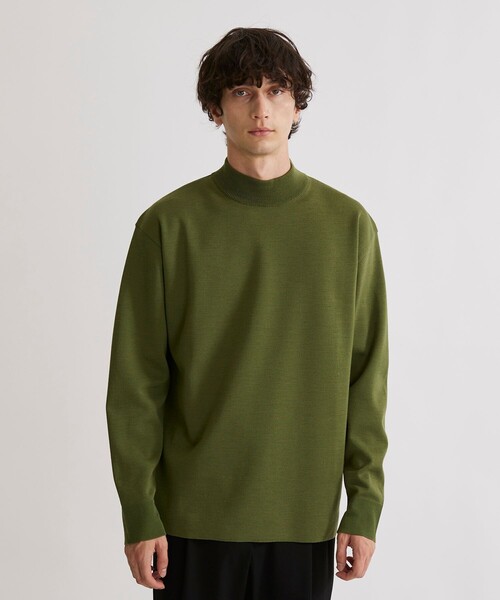 洗える】OnE 18gウールミラノリブモック（ニット/セーター）｜UNITED