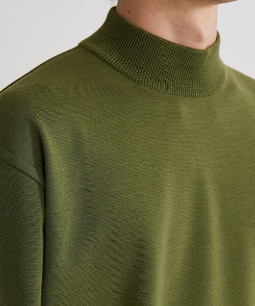 洗える】OnE 18gウールミラノリブモック（ニット/セーター）｜UNITED
