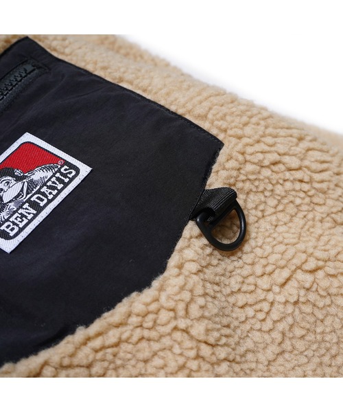 BEN DAVIS（ベンデイビス）の「《BEN DAVIS》BOA STAND JACKET（ブルゾン・メンズ・ベージュ/ブラック/ホワイト・MEDIUM/X-LARGE/LARGE）」の8枚目の写真