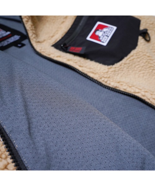 BEN DAVIS（ベンデイビス）の「《BEN DAVIS》BOA STAND JACKET（ブルゾン・メンズ・ベージュ/ブラック/ホワイト・MEDIUM/X-LARGE/LARGE）」の9枚目の写真