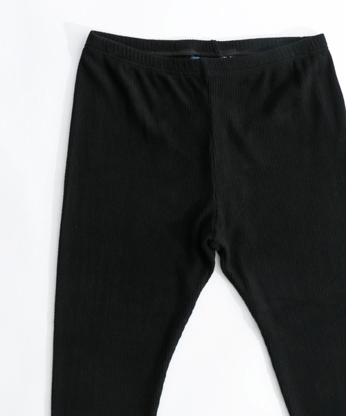 iS ScoLar（イズスカラー）の「523048：ブーケ柄レース裾テレコレギンス（レギンス/スパッツ・レディース・ブラック/ベージュ・M）」の17枚目の写真