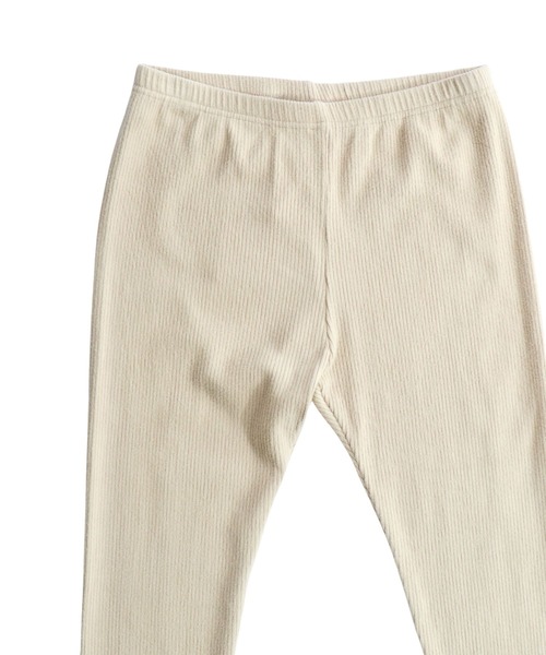 iS ScoLar（イズスカラー）の「523048：ブーケ柄レース裾テレコレギンス（レギンス/スパッツ・レディース・ブラック/ベージュ・M）」の11枚目の写真