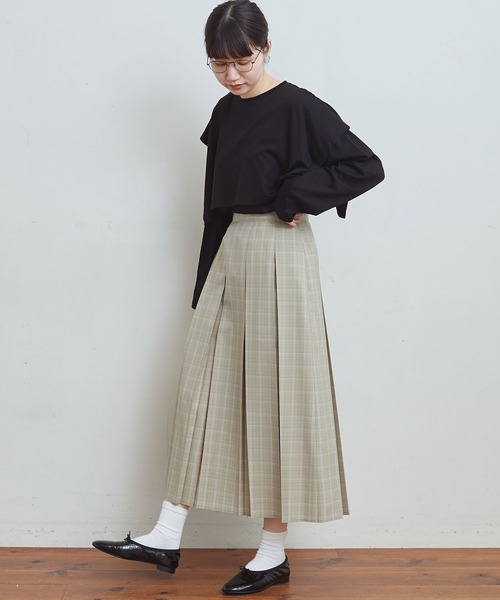 fig Ｌondon（フィグロンドン）の「double long sleeve　PO（Tシャツ/カットソー・レディース・ホワイト/ボルドー/ブラック・FREE）」の18枚目の写真