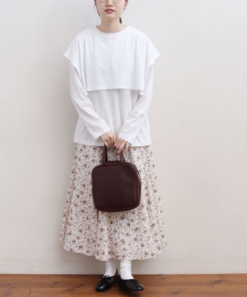 fig Ｌondon（フィグロンドン）の「double long sleeve　PO（Tシャツ/カットソー・レディース・ホワイト/ボルドー/ブラック・FREE）」の19枚目の写真