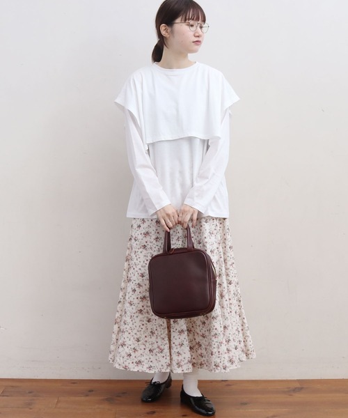 fig Ｌondon（フィグロンドン）の「double long sleeve　PO（Tシャツ/カットソー・レディース・ホワイト/ボルドー/ブラック・FREE）」の20枚目の写真