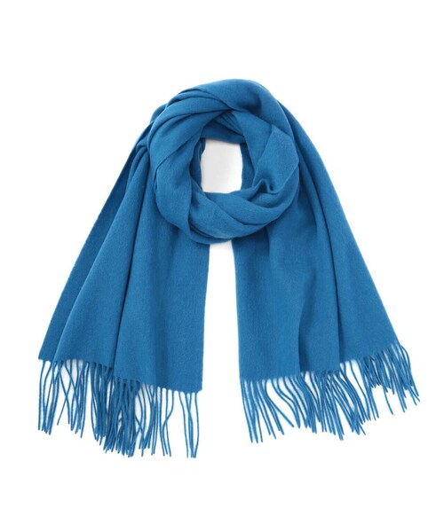 N.（N. Natural Beauty Basic）（エヌエヌナチュラルビューティーベーシック）の「【横田ひかるさん着用】ウールムジストール（ストール/ショール・レディース・オレンジ/ベージュ/ベージュ系その他/ホワイト/ブルー・ﾌﾘ-）」の20枚目の写真